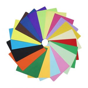 DELLCCIU 20 Farben, A4 90 g/m², 100 Blatt Verdicken Buntpapier Farbigen A4 Kopierpapier