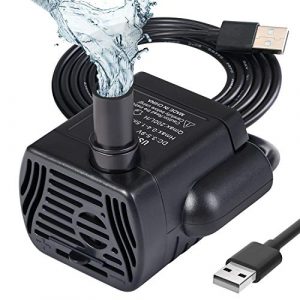 flintronic Aquarium Pumpe Klein, USB Mini Wasserpumpe, 200L/H Tauchpumpe