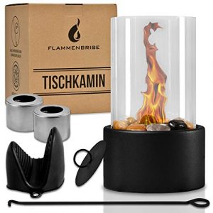 Flammenbrise® Tischkamin | Tischfeuer für Indoor und Outdoor | Ethanol Kamin