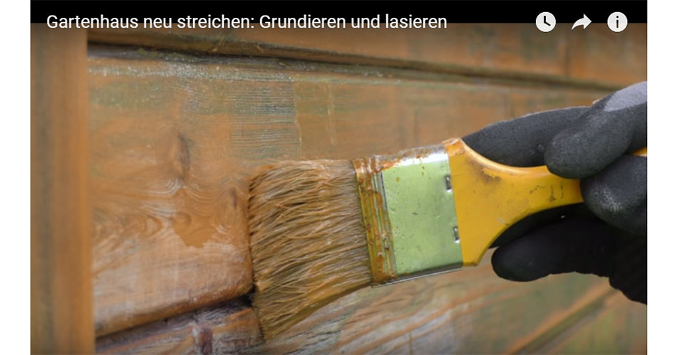 Gartenhaus neu streichen VideoAnleitung diybook.at