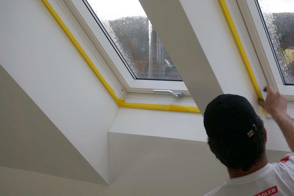 Fenster Abkleben Streichen Besentechnik Modern