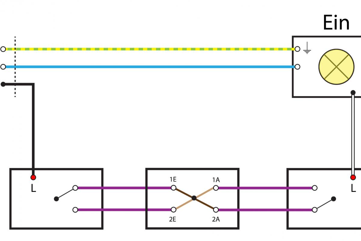 Licht Wechselschaltung 3 Schalter - Wiring Diagram