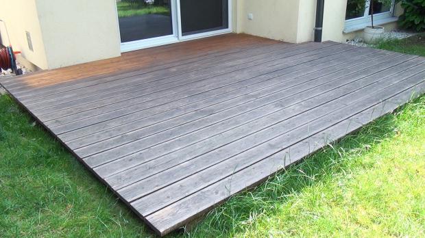 holz terrasse, holzterrasse reinigen und entgrauen - anleitung @ diybook.at, Design ideen
