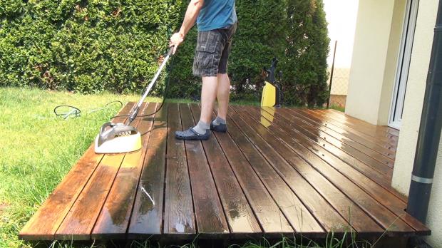 holz terrasse, holzterrasse reinigen und entgrauen - anleitung @ diybook.at, Design ideen