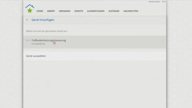 Fußbodenheizungssteuerung auswählen