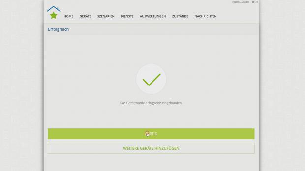 Einrichtung fertiggestellt