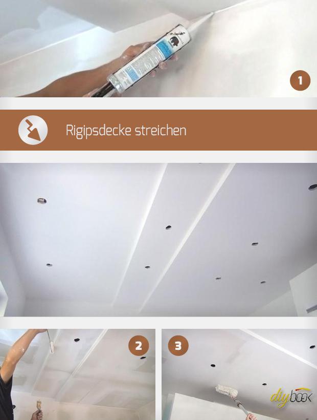 Rigipsdecke streichen - Anleitung & Tipps @ diybook.at Rigipsdecke streichen - Anleitung & Tipps @ diybook.at