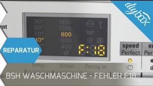 Embedded thumbnail for BSH Waschmaschine - Fehler F18 beheben