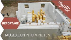 Embedded thumbnail for Reportage: Haus bauen in 10 Minuten – Die Magie von Porenbeton