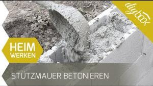 Embedded thumbnail for Stützmauer betonieren